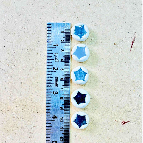 Star Clay Embellishment with Star Mirror for Lippan Art, Wall Décor  MG -24