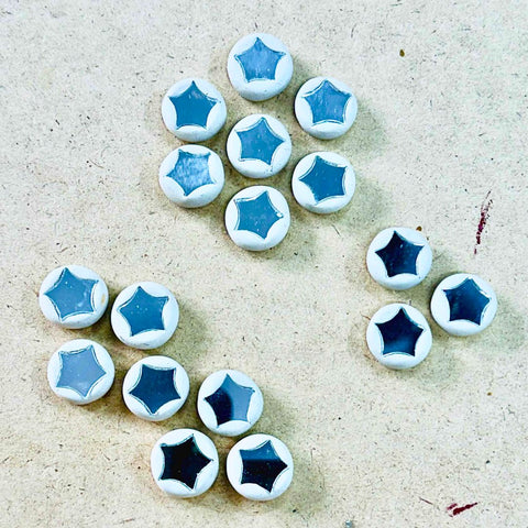 Star Clay Embellishment with Star Mirror for Lippan Art, Wall Décor  MG -24