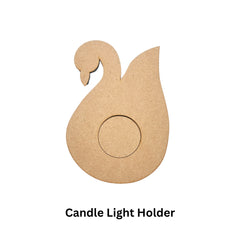 Mdf fancy shape candle holder - 368