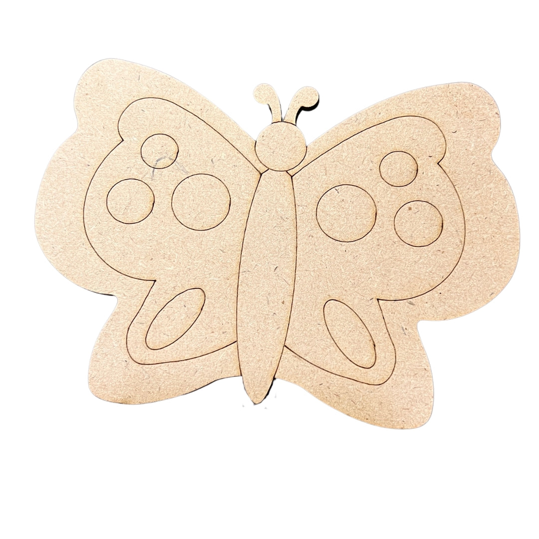 Butterfly MDF Cutout - 338 (10 Piece)