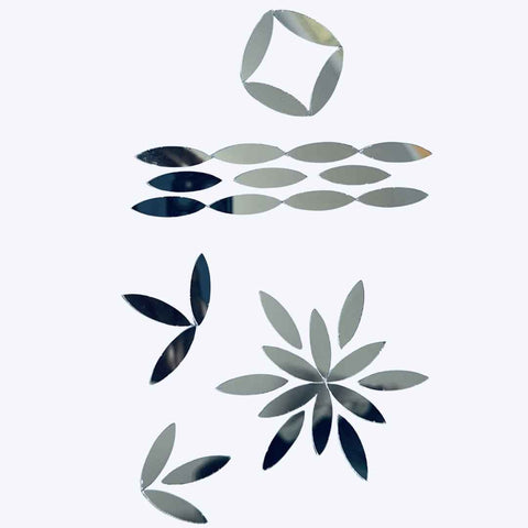 Limited Edition Silver Eye Shape Craft Mirror Pieces for Lippan Art, - Ex-63