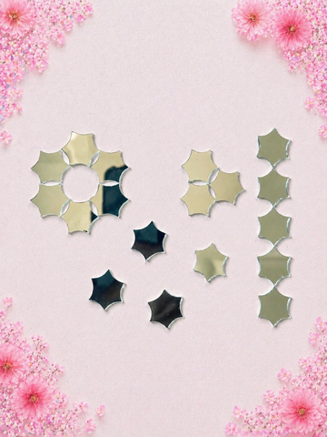 Fancy Shape Silver Mirror - 1436