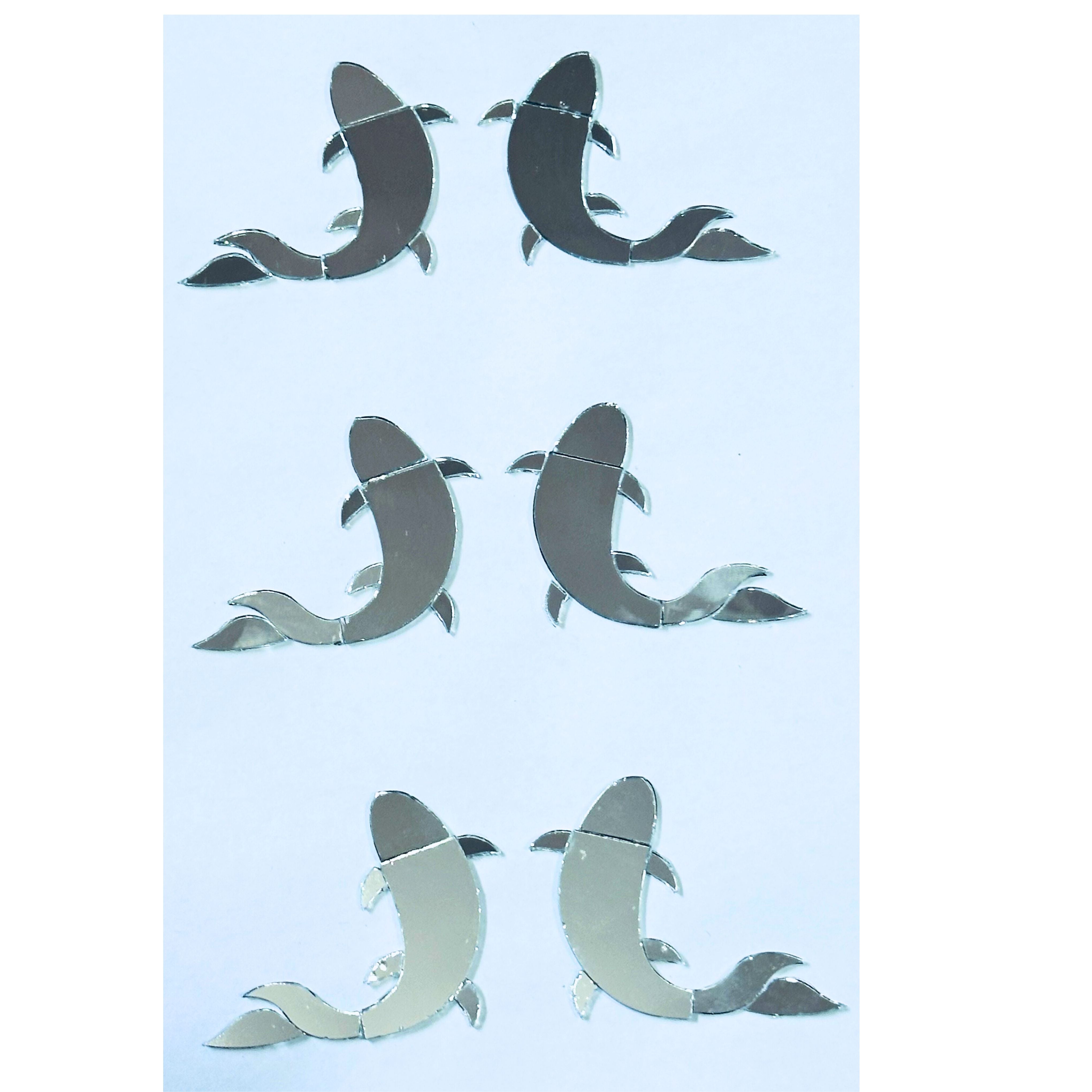 Mirror Pattern Fish Decorative Fish Shape Mirror Pieces-1405 – Mirror Glass World Wide