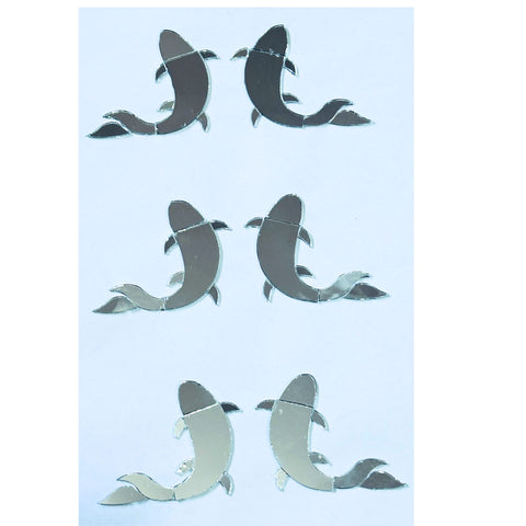 Decorative Fish Shape Mirror Pieces-1405