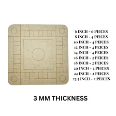 Premarked Square shape MDF-388