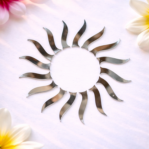 Limited Edition Curved Flame Shape  Silver Mirrors  - Ex-9