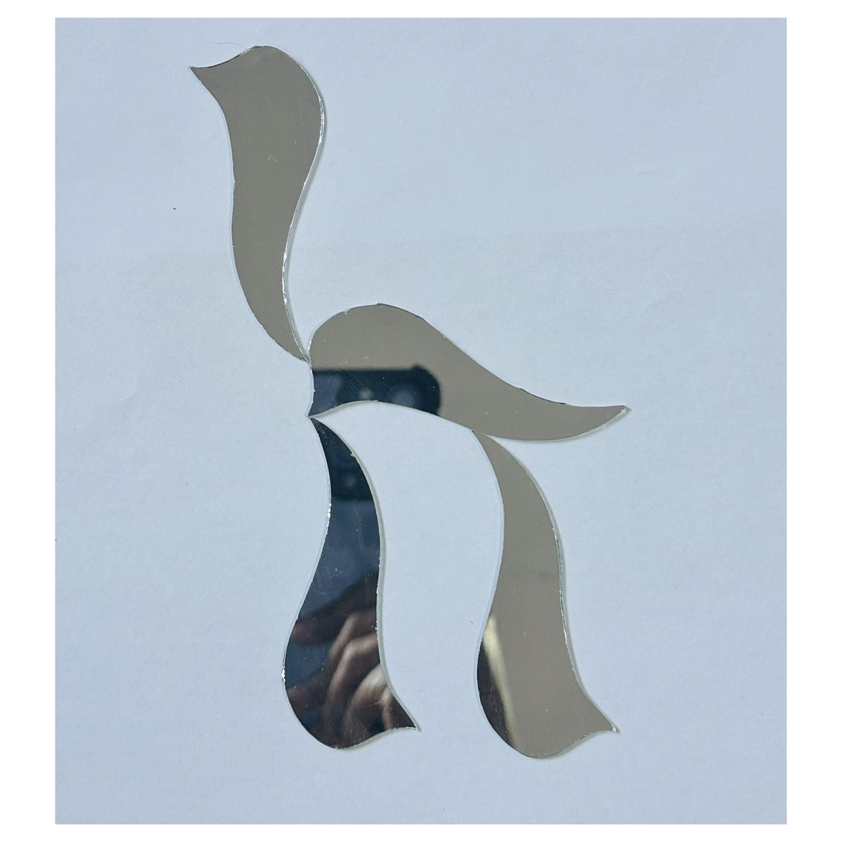 Designer Twisted Petal Shape Glass Mirror Pieces for Lippan Art-SF-4