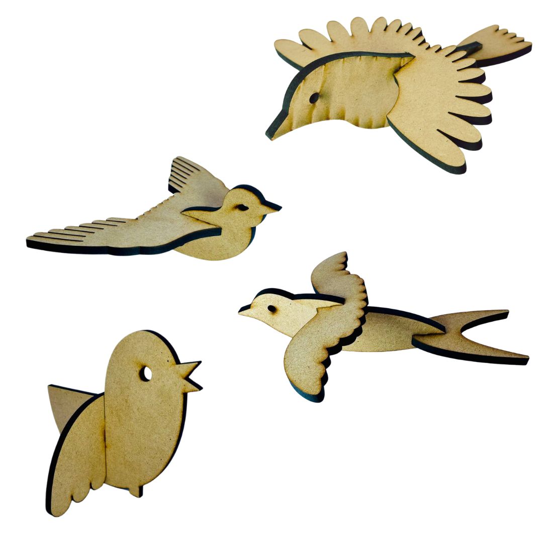MDF Premarked sparrow shape-444
