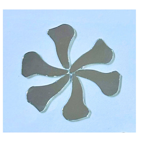 Floral Petal Mirror Glass for Lippan Art -SF-3