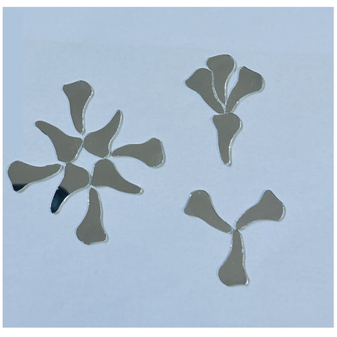 Floral Petal Mirror Glass for Lippan Art -SF-3