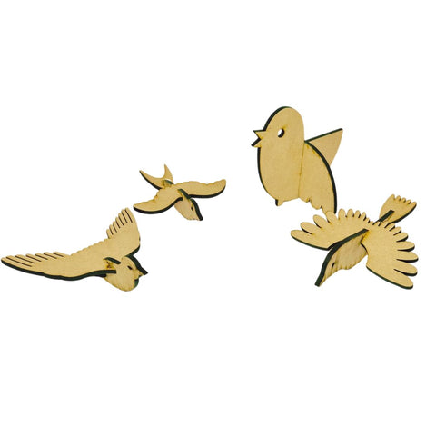 MDF Premarked sparrow shape-444