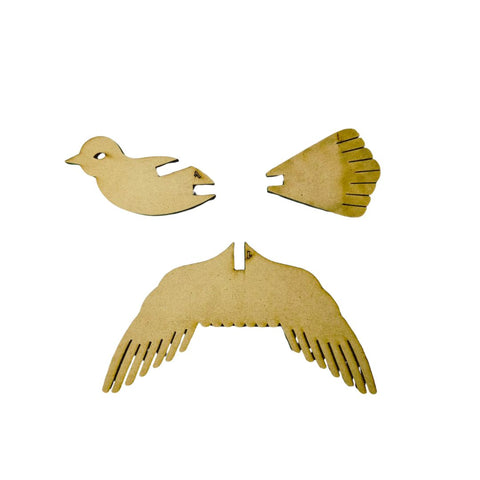 MDF Premarked sparrow shape-444