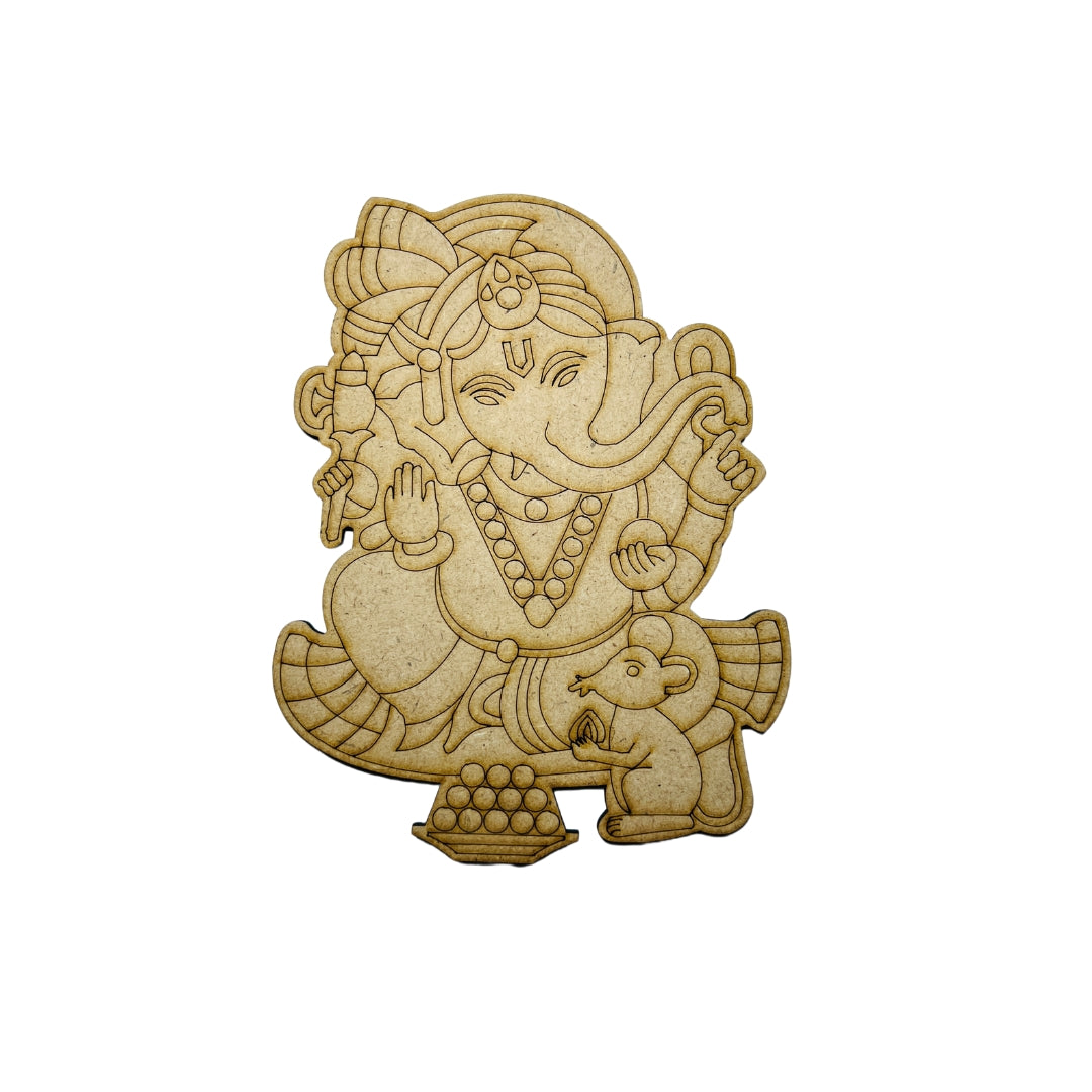 Premarked Ganesha shape MDF-382