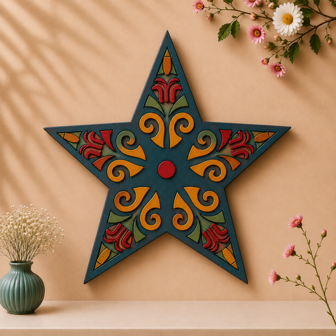 Mdf star fancy shape-184
