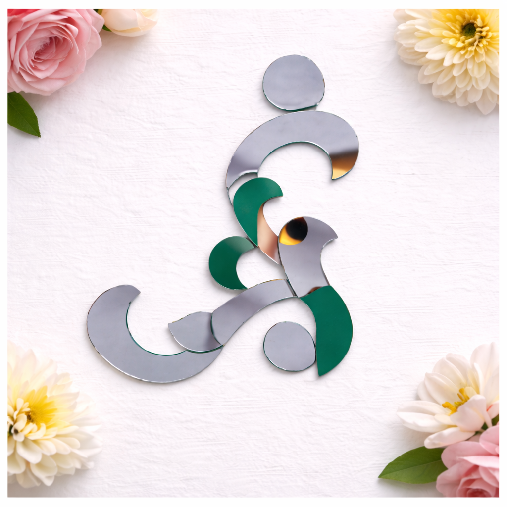 Decorative Curved Border Shape Mirror (Left & Right) 1447