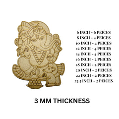 Premarked Ganesha shape MDF-382