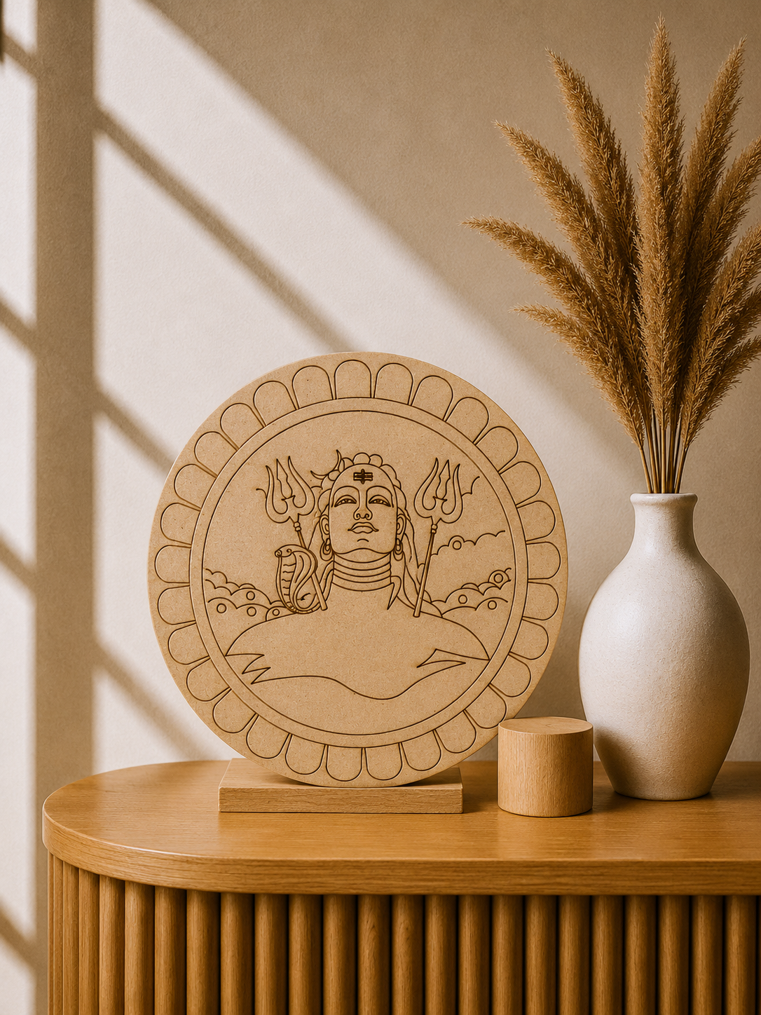 MDF Premarked Round shape-197