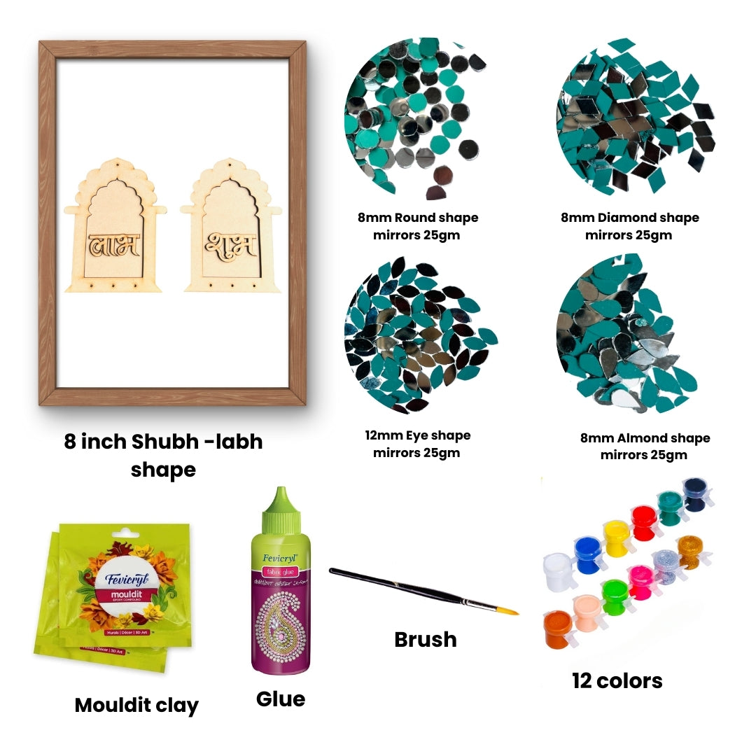 Shubh-Labh Shape Lippan Art 272 DIY Kit-110