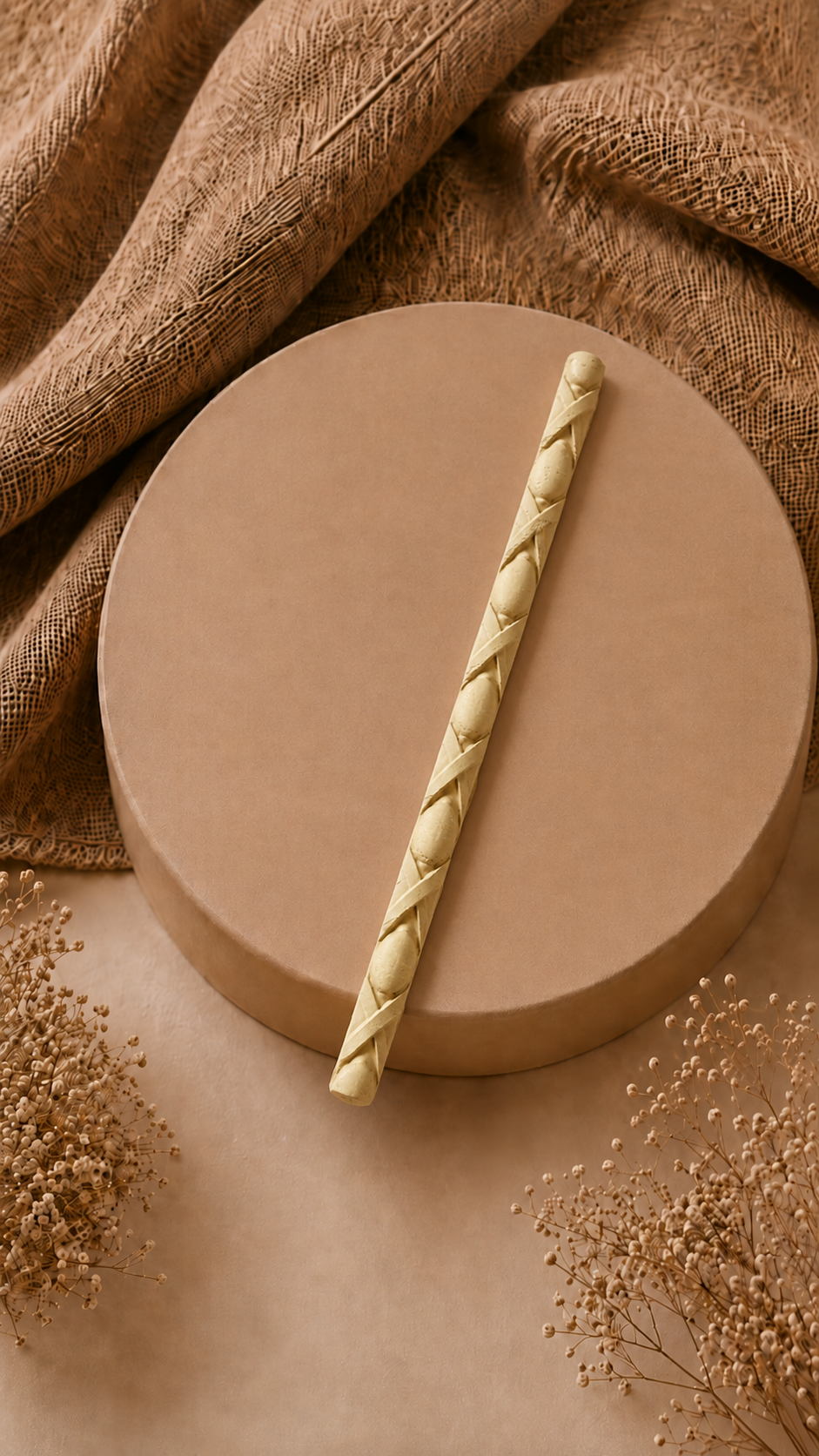 Round & Cross Pattern Clay Border Strips for Lippan Art, Mirror Frames & DIY Décor 7 inch - CLAY BORDER 14
