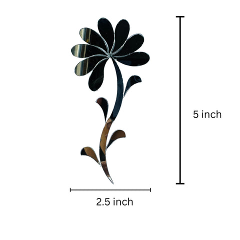 Floral Vine Shape Flower Silver Mirror for Lippan Art-1400