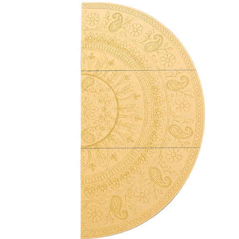 Paisley Floral Mandala Premarked MDF for Lippan Art ( mdf with mirror ) - 844