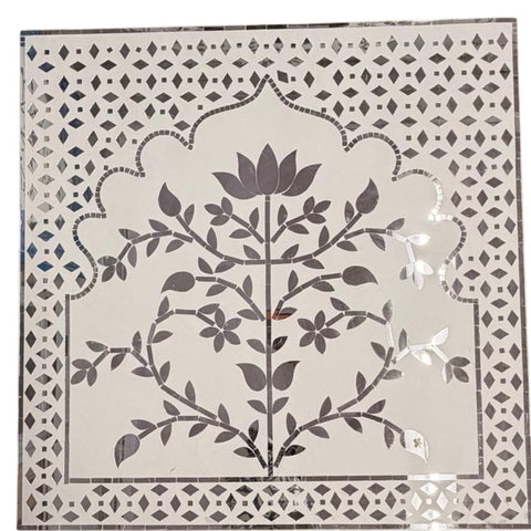 Lotus Tree Jharokha Mirror Work (Ready Piece) - BAPS-41