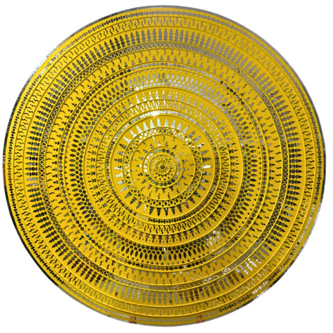 Round Mirror Mandala – Layered Lippan Art Wall Décor (Ready Piece) - BAPS-63