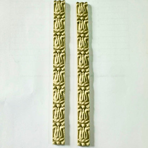Lotus Pattern Clay Border Strips for Lippan Art & DIY Décor 7 inch- CLAY BORDER 11