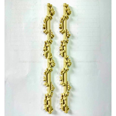 Floral Vine Clay Border Strips for Lippan Art & DIY Décor 7 inch - CLAY BORDER 12