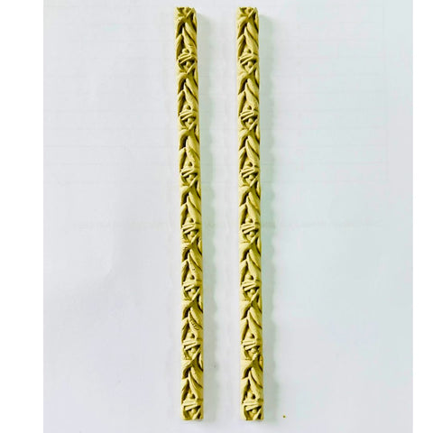 Leaf Pattern Clay Border Strips for Lippan Art & DIY Décor 7 inch - CLAY BORDER 13