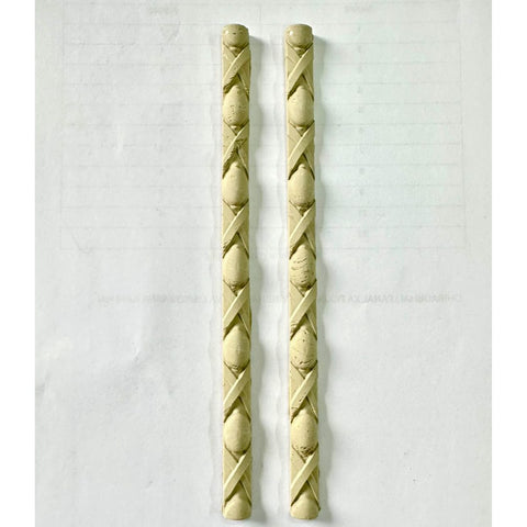 Round & Cross Pattern Clay Border Strips for Lippan Art, Mirror Frames & DIY Décor 7 inch - CLAY BORDER 14