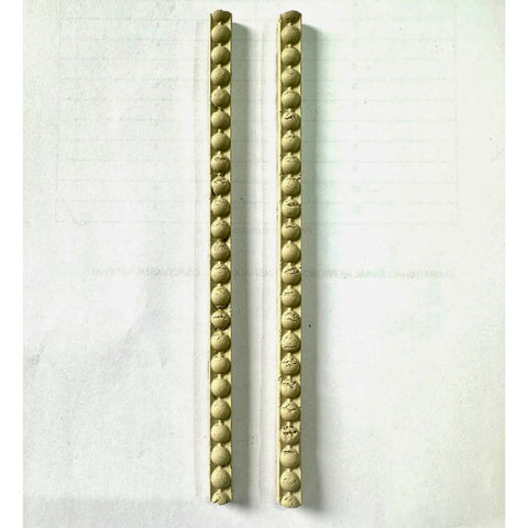 Round Bead Pattern Clay Border Strips for Lippan Art 7 inch - CLAY BORDER 17