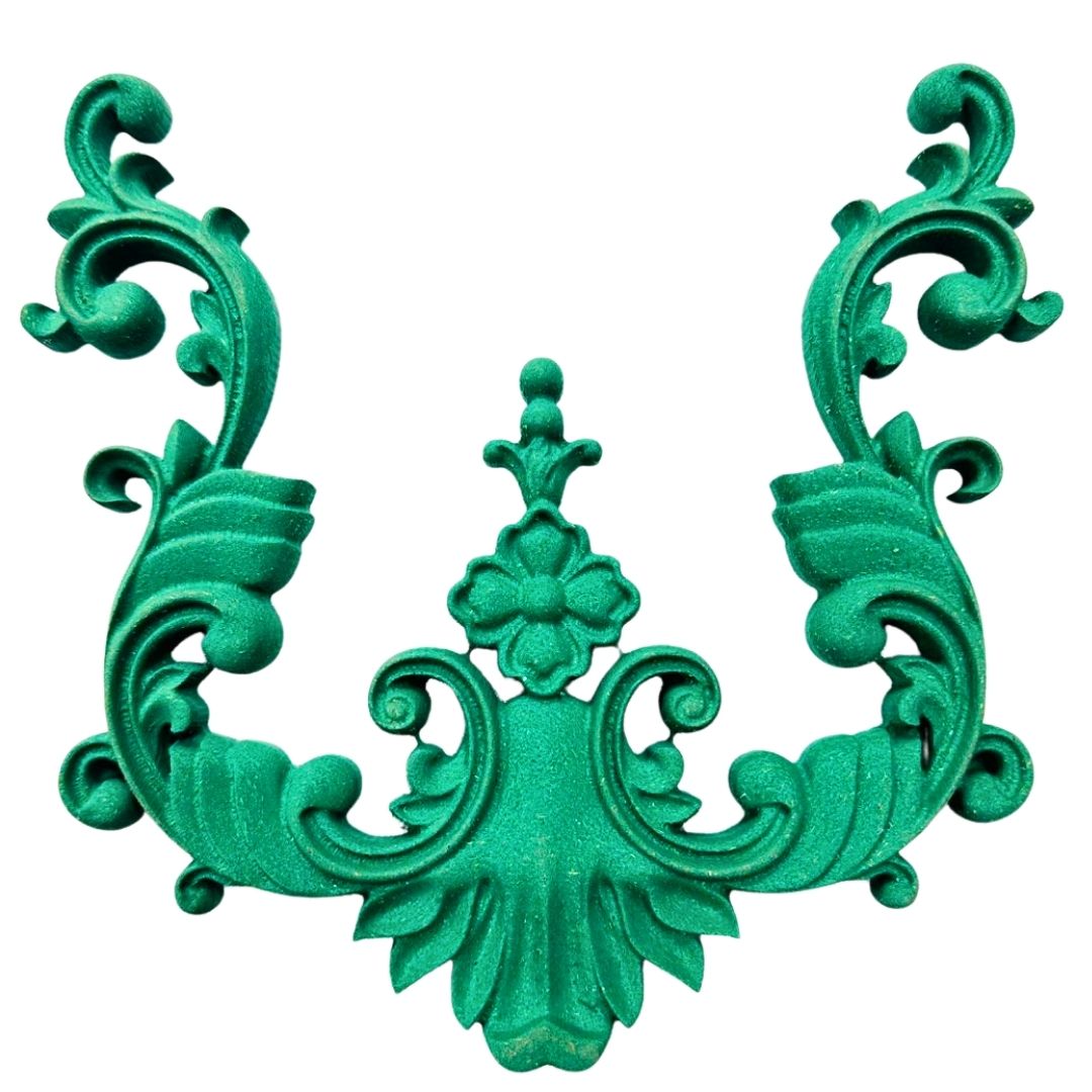 Ornamental Floral Scroll Decorative Patch – Classic Furniture & Wall Décor Design - PATCH-2