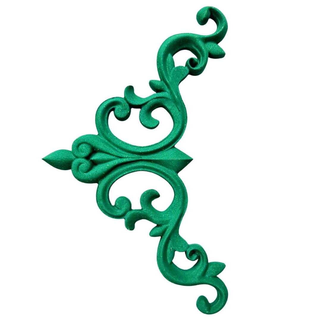 Classic Scroll Decorative Patch – Ornamental Furniture & Wall Décor Design - PATCH-5