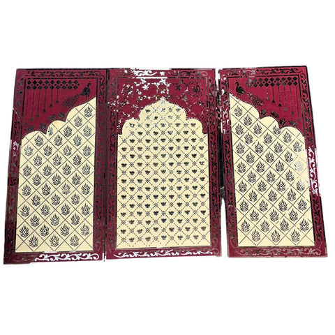 3-Piece Peacock Mirror Work Ready Backdrop Panel Set 5 * 8 FEET- BAPS-87