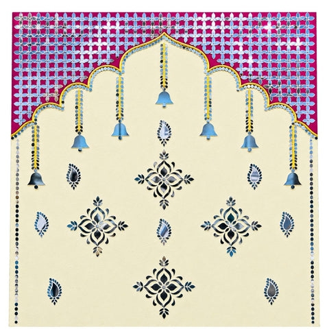 Traditional Mandap Mirror Work Ready Piece  - BAPS-97