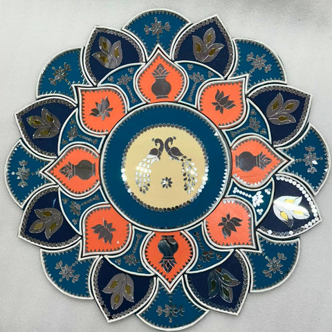 Decorative Rangoli Set – Multi-Piece Traditional Rangoli for Floor, Wall & Home Décor (Ready Piece)- BAPS-105