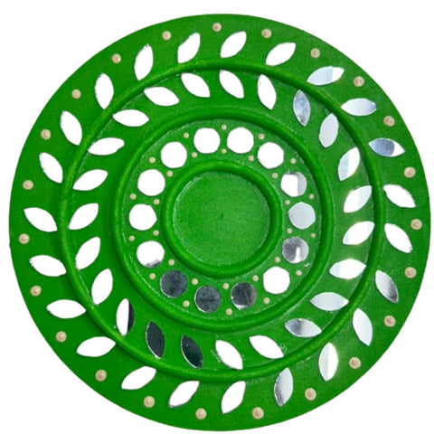 Ready Piece Round Silver Mirror Decor for Wall, Festive & Home Decoration (Ready Piece)- BAPS-110 (Copy)