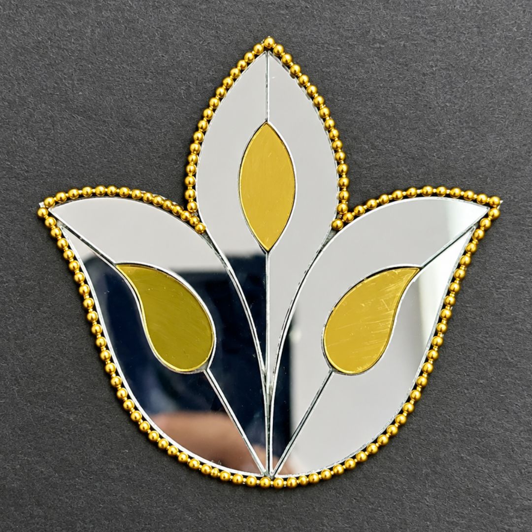Ready Made Mirror Lotus Wall Décor ST-32