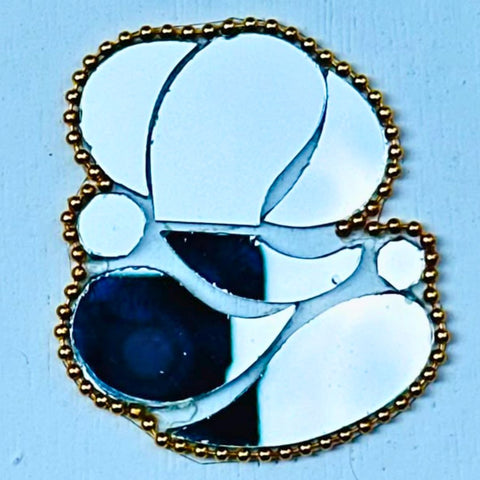 Ready-Made Silver Mirror Ganpati Bappa Wall Décor Piece ST-64