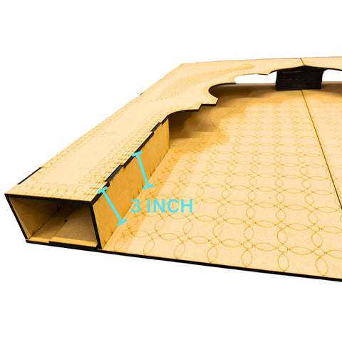 Peacock Jharokha Premarked MDF Backdrop Panel - 837