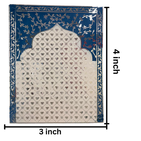 Lotus Jharokha with Floral Vine Mirror Work (Ready Piece) - BAPS-36-37
