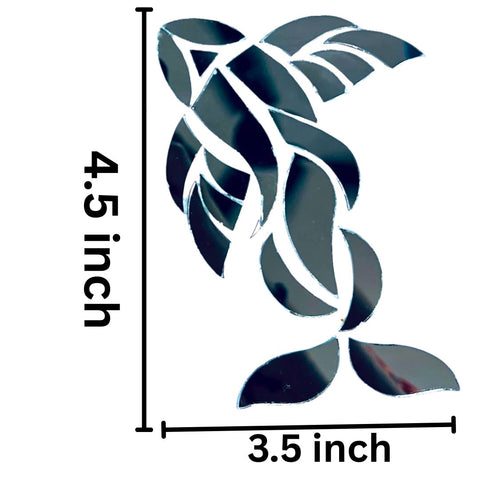 Fish Shape Glass Mirror Pair for Lippan Art & DIY Craft  -1381