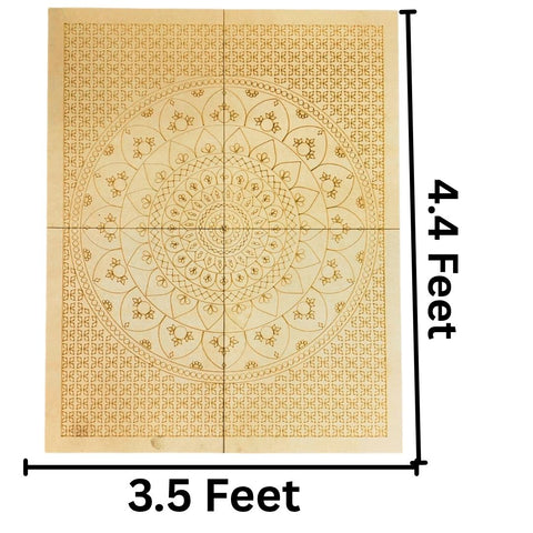 Premarked Mandala MDF Wall Panel for Lippan Art (with mirrors)-838