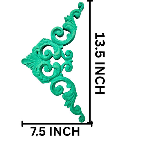 Ornamental Scroll Decorative Patch – Classic Corner & Furniture Décor Design - PATCH-3