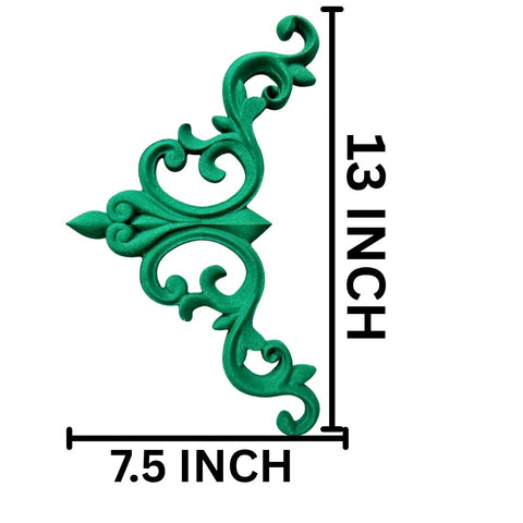 Classic Scroll Decorative Patch – Ornamental Furniture & Wall Décor Design - PATCH-5