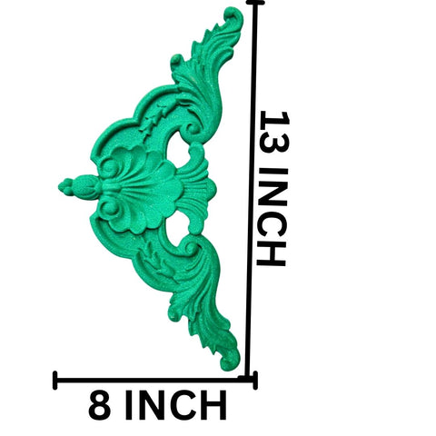 Floral Leaf Scroll Decorative Patch – Ornamental Décor Design - PATCH-6