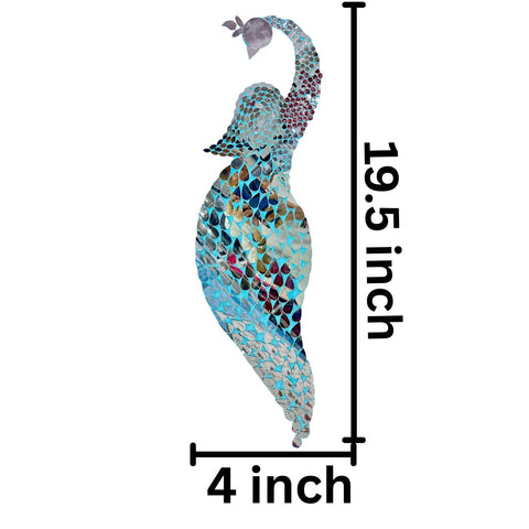 Peacock Shape Decorative Mirror Pair for Wall Décor & DIY Projects MOR - 813