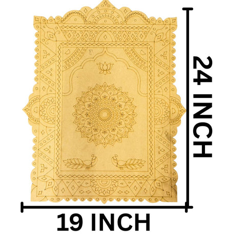 Traditional Jharokha Premarked MDF Board (with mirrors)-849