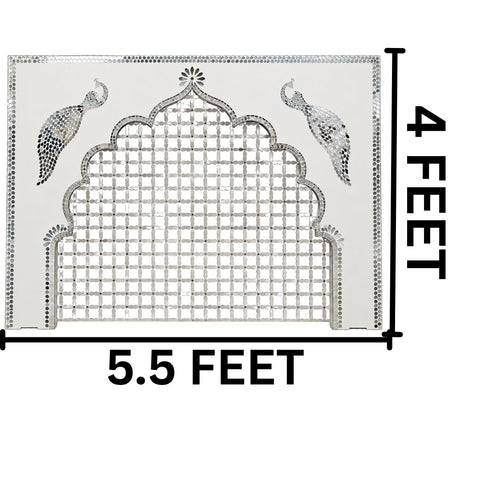 Peacock Mandap Mirror Work Ready Piece Ready Piece  - BAPS-95